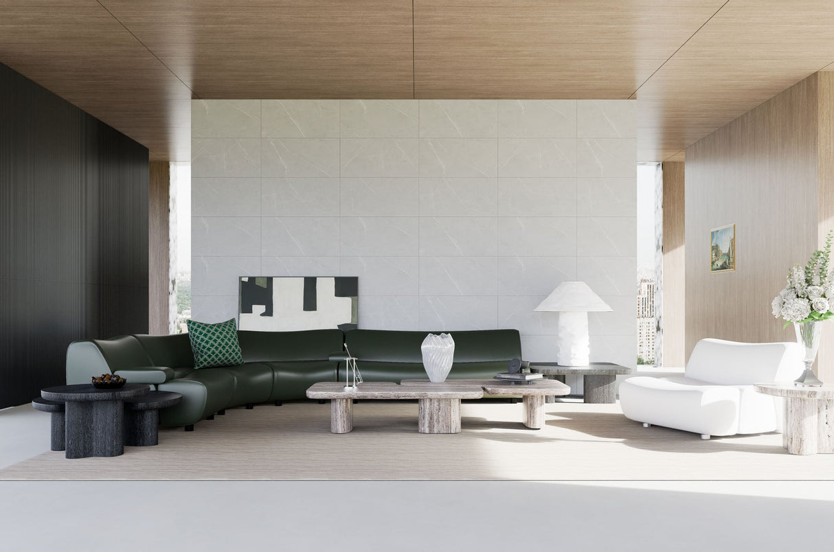 SPC-Wandverkleidung Grau Feinstruktur 800x400mm - Inhalt 1,92m²