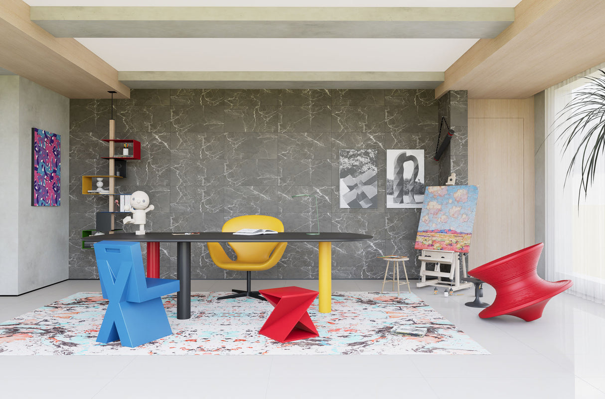 SPC-Wandverkleidung Marmor Anthrazit 800x400mm