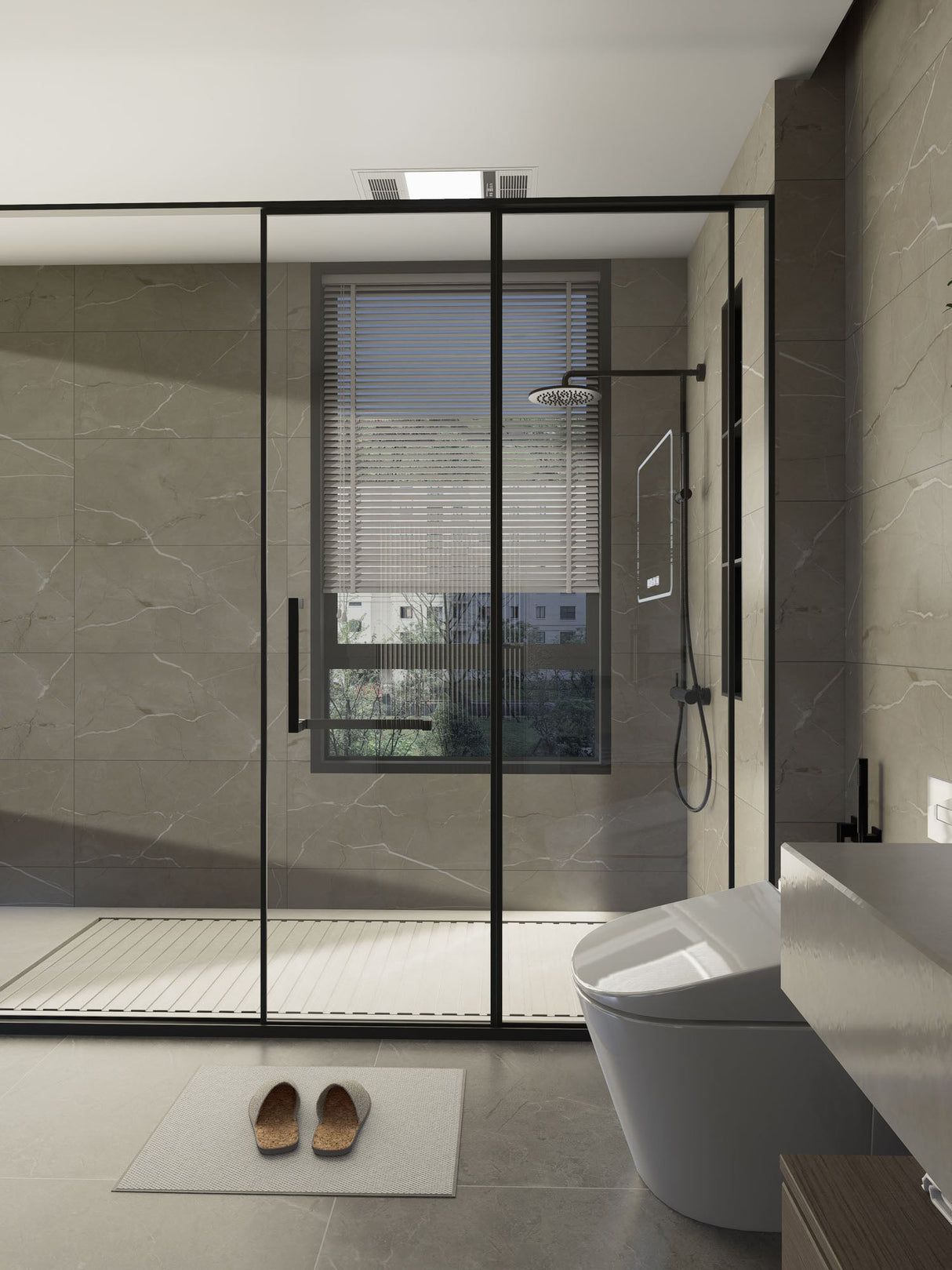 SPC-Wandverkleidung Marmor Braun 800x400mm - Inhalt 1,92m²