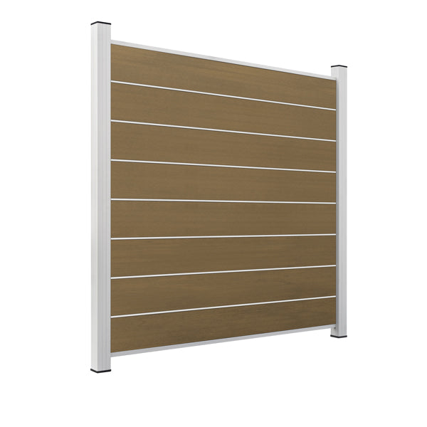 ModuLine Zaun-Komplettset ENZO, WPC Muskat