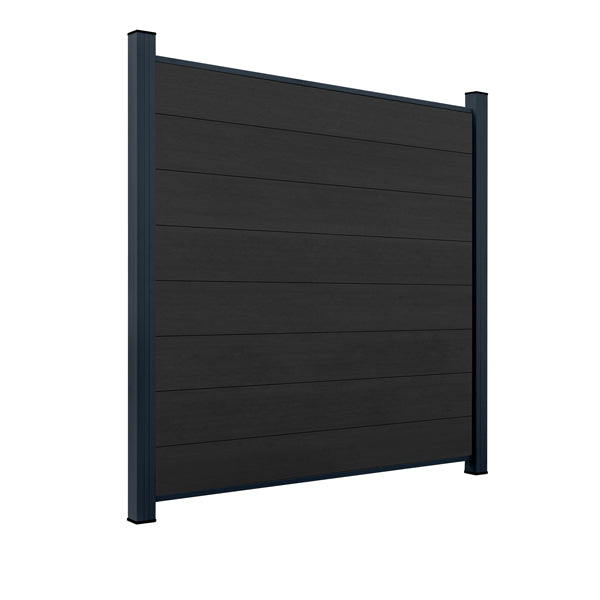 ModuLine Zaun-Komplettset ENZO, WPC Nero