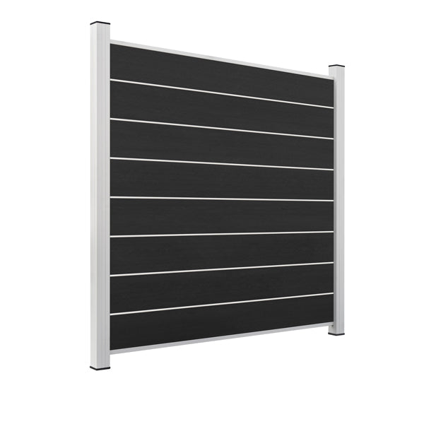 ModuLine Zaun-Komplettset ENZO, WPC Nero
