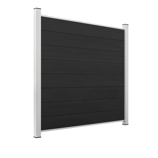 ModuLine Zaun-Komplettset ENZO, WPC Nero