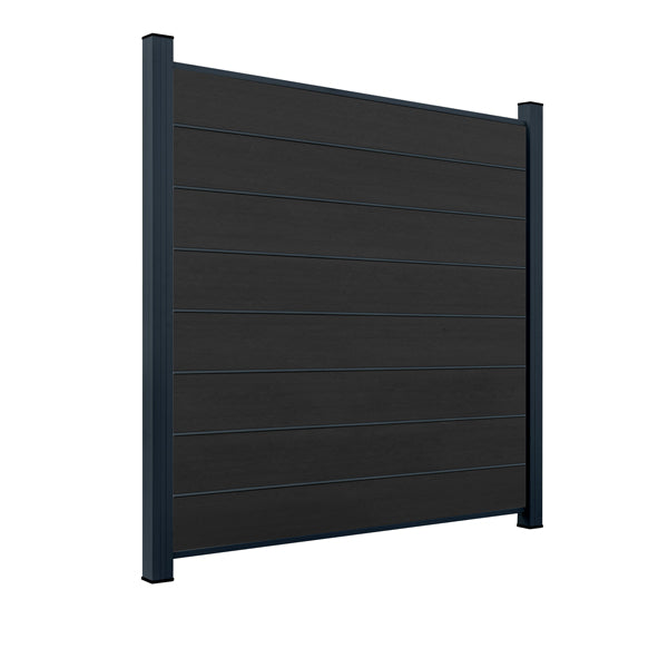 ModuLine Zaun-Komplettset ENZO, WPC Nero