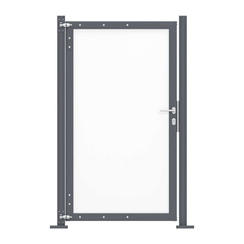 Alu-Torrahmen inkl. Befestigungen für WPC- und ALU Sichtschutzzaun