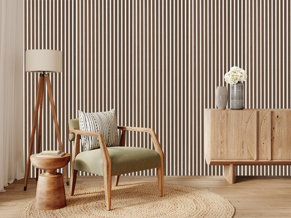 Akustikpaneel Premium Walnuss – Filz Beige 244 × 60 cm