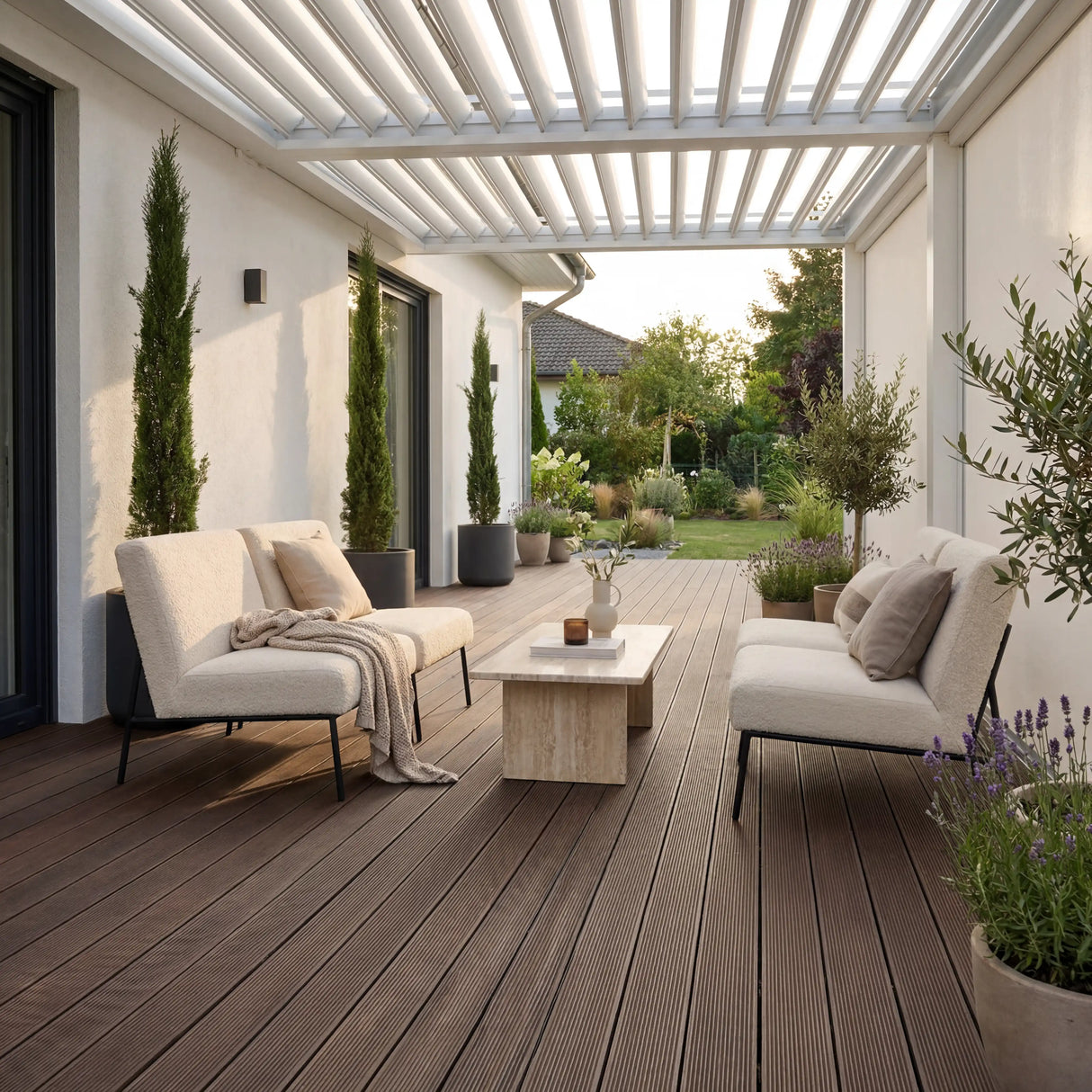 WPC Terrassendiele Hohlkammer Basic Kakao
