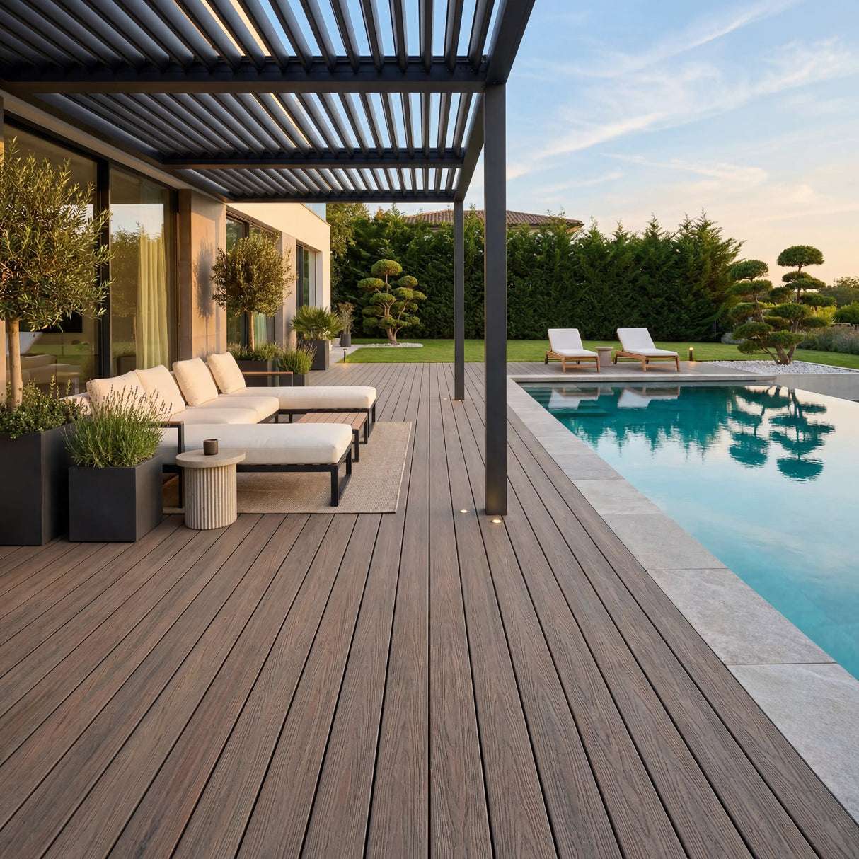WPC Terrassendiele Hohlkammer Basic Kakao