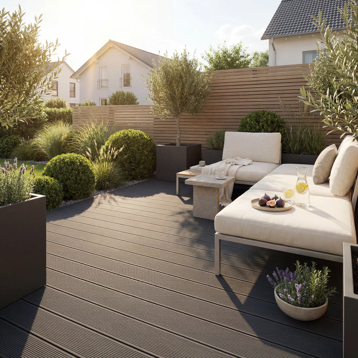 WPC Terrassendiele Massiv ECO Anthrazit