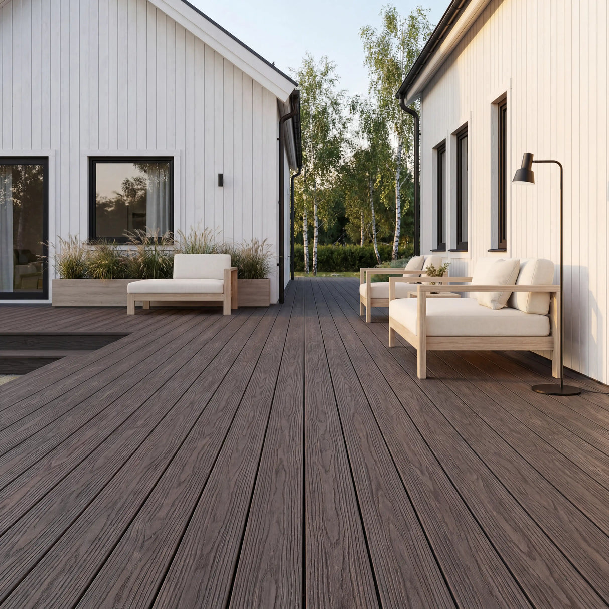 WPC Terrassendiele Massiv Terra Espresso