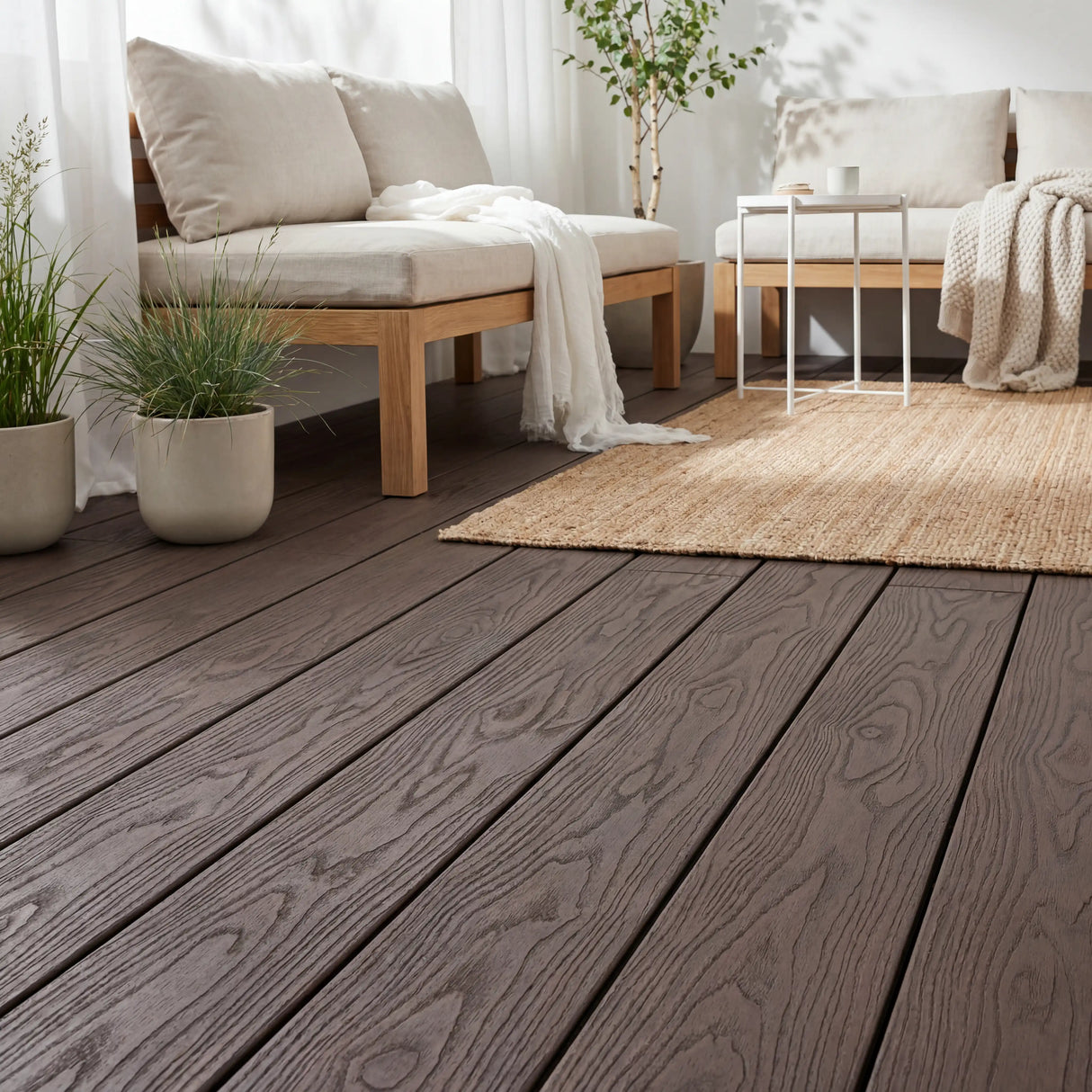 WPC Terrassendiele Massiv Terra Espresso