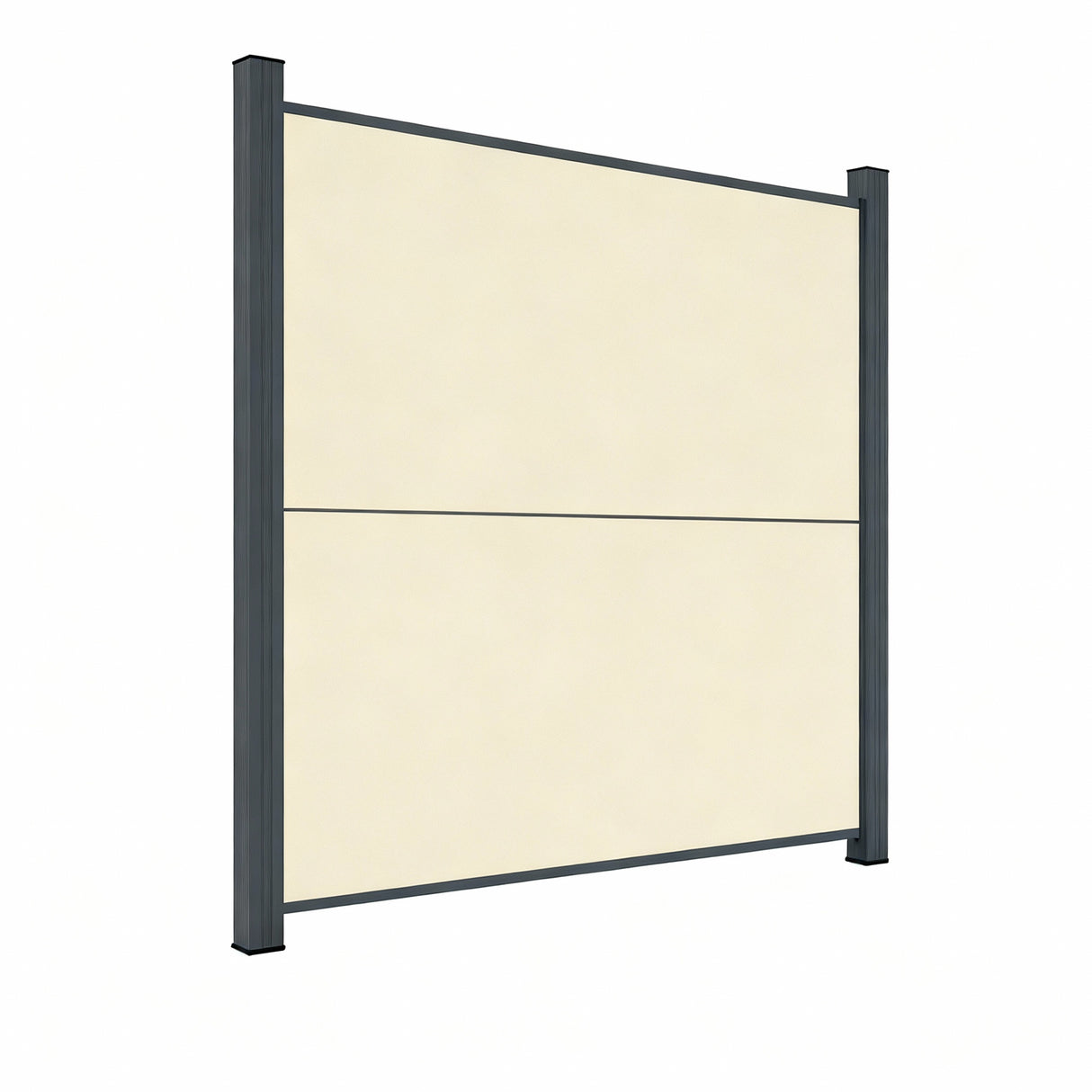 Aluminium Sichtschutzzaun Paneel Seidengrau 1800 × 895mm