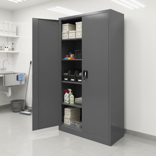 Stahlschrank XL Anthrazit 1950 x 900 x 450 cm