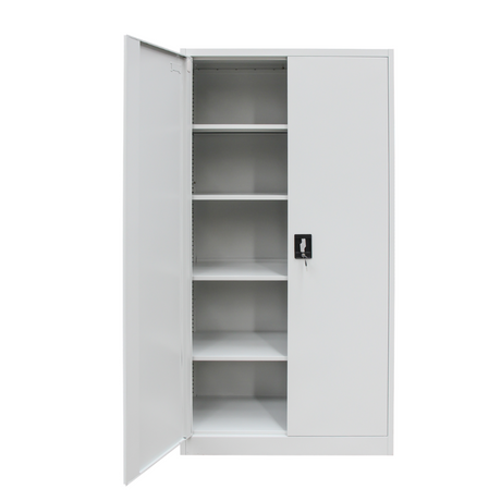 3er Set Stahlschrank 1800 x 900 x 400 mm
