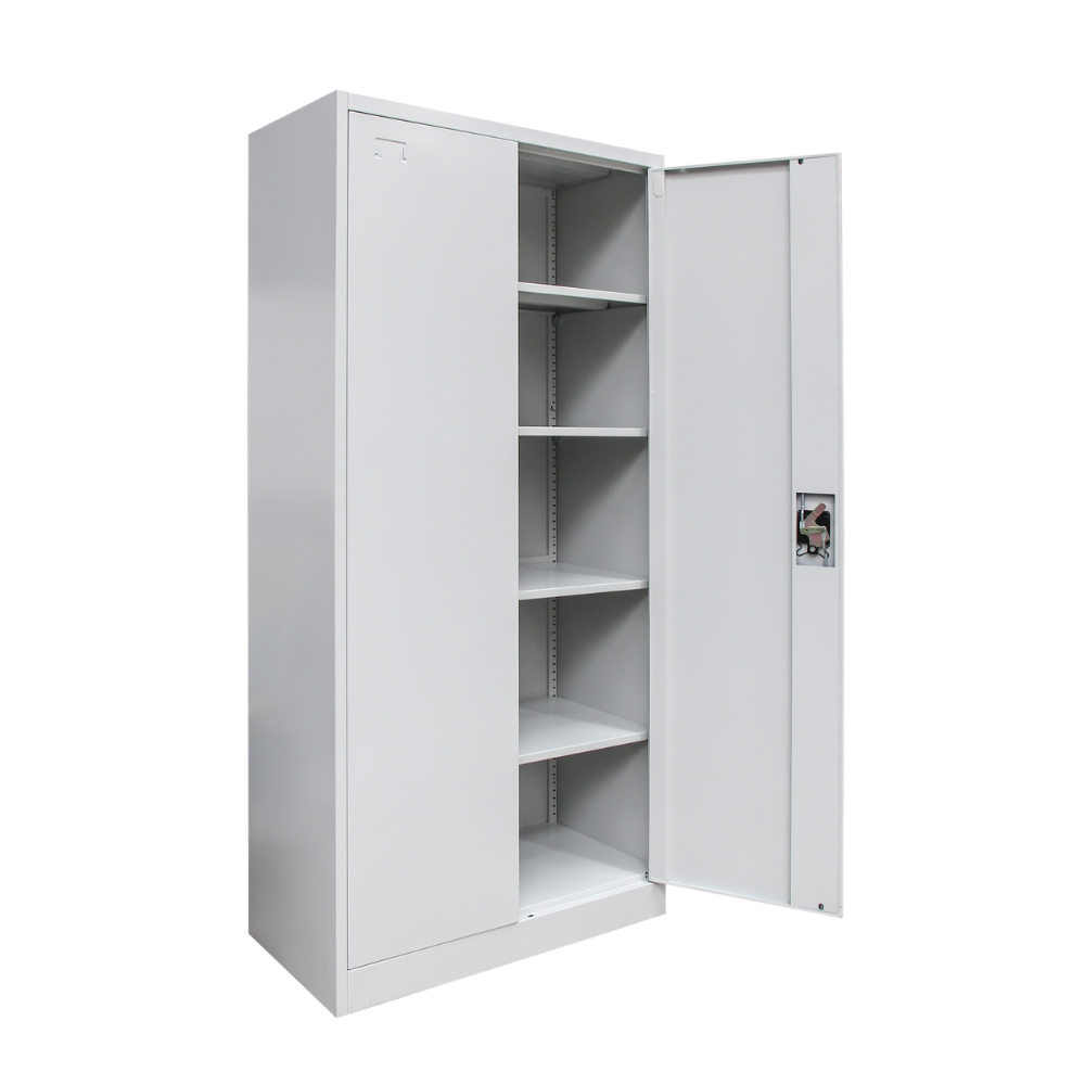 3er Set Stahlschrank XL 1950 x 900 x 450 cm lichtgrau