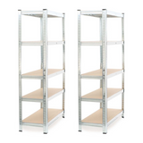 5x Schwerlastregal / Steckregal 180x90x40cm | 625kg Traglast