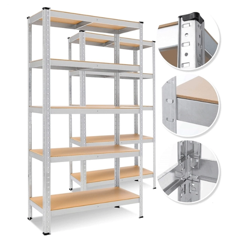 5x Schwerlastregal / Steckregal 180x90x40cm | 625kg Traglast