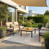 In- & Outdoor-Teppich Almond Beige waschbar
