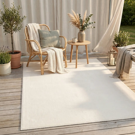 In- & Outdoor-Teppich Almond Beige waschbar