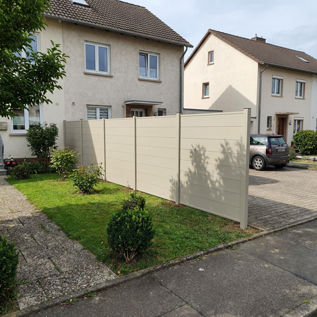 ModuLine ALU-Zaunprofil Komplettset MARIO / Seidengrau