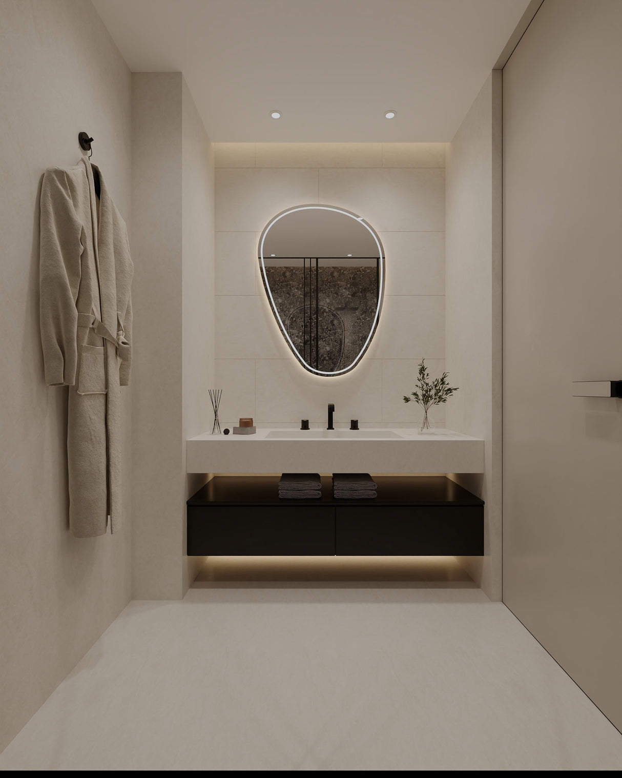 SPC-Wandverkleidung Cremeweiß 800x400mm