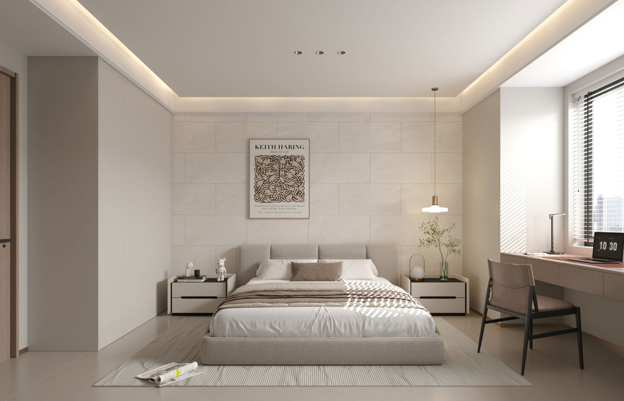 SPC-Wandverkleidung Hellgrau 800x400mm