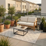 In- & Outdoor-Teppich Botanical Beige waschbar