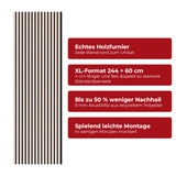 Akustikpaneel Premium Kiesel – Filz Beige 244 × 60 cm