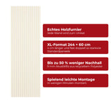 Akustikpaneel Premium Sand – Filz Beige 244 × 60 cm