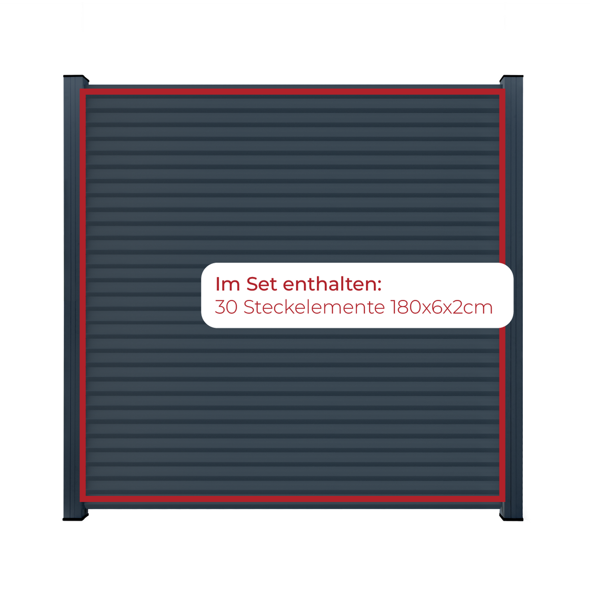 ModuLine Aluzaun MARIO Rhombus, Anthrazit