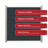 ModuLine ALU-Zaunprofil Komplettset MARIO / Anthrazit