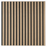 Akustikpaneel Premium Eiche – Filz Schwarz 244 × 60 cm