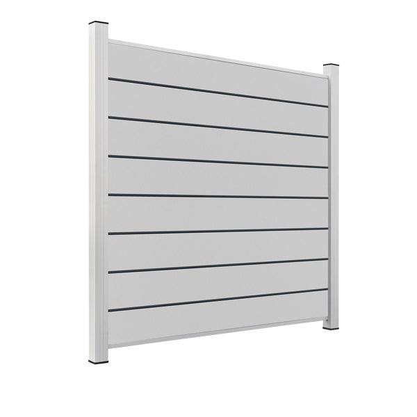 ModuLine ALU-Zaunprofil Komplettset MARIO / Seidengrau