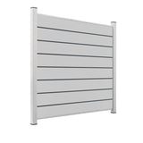 ModuLine ALU-Zaunprofil Komplettset MARIO / Seidengrau