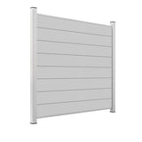 ModuLine ALU-Zaunprofil Komplettset MARIO / Seidengrau