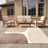 In- & Outdoor-Teppich Pebble Caramel waschbar