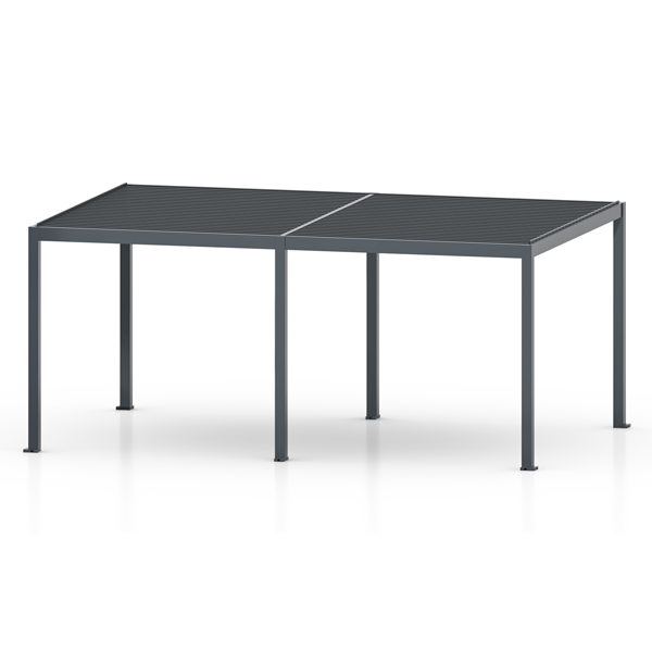 SkyShade Pro 3x5m Aluminium-Pergola mit LED & App-Steuerung – Anthrazit