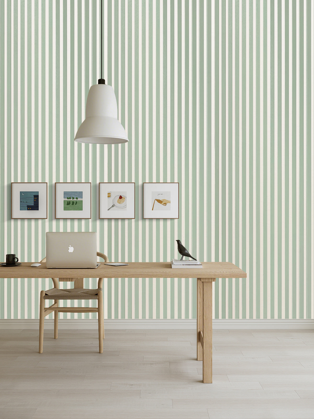 Akustikpaneel Premium Salbei – Filz Beige 244 × 60 cm