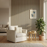 Akustikpaneel Premium Sand – Filz Schwarz 244 × 60 cm