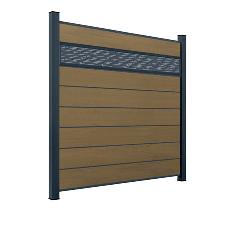 WPC Sichtschutzzaun ENZO Muskat - Style Anthrazit