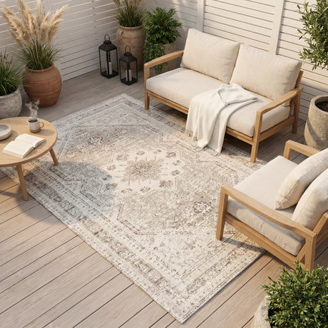 In- & Outdoor-Teppich Vintage Sandstone waschbar