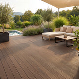 WPC Terrassendiele Hohlkammer Basic Kakao
