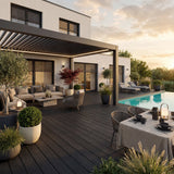 WPC Terrassendiele Hohlkammer Basic Schiefer