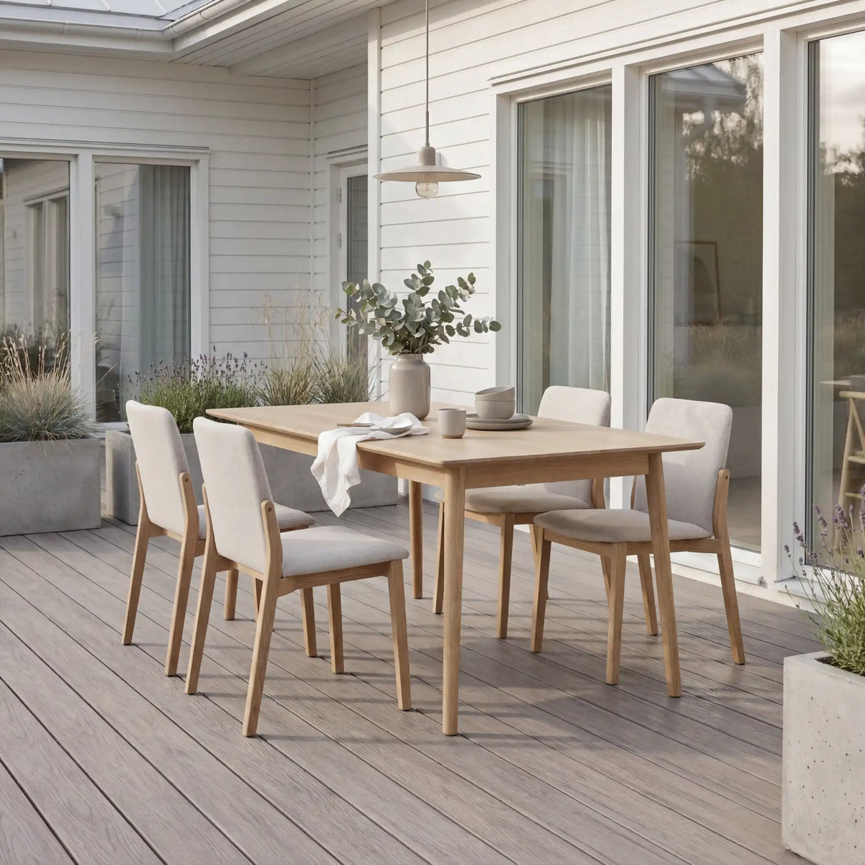 WPC Terrassendiele Hohlkammer Basic Seide