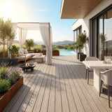WPC Terrassendiele Hohlkammer Basic Seide