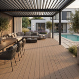 WPC Terrassendiele Hohlkammer Basic Teak