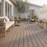 WPC Terrassendiele Hohlkammer Basic Teak