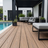 WPC Terrassendiele Hohlkammer Basic Teak