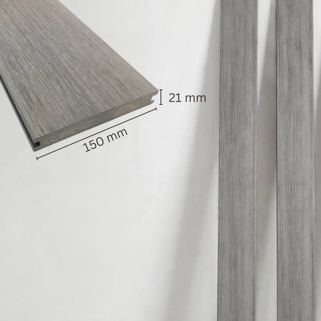 WPC Terrassendiele Massiv Antik Basalt
