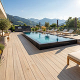 WPC Terrassendiele Massiv Antik Elfenbein